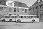 Volvo B1-bussar för Avesta bussbolag. Karossen tillverkad av Aktiebolaget Svenska Järnvägsverkstäderna, ASJ. Leveransfoto.