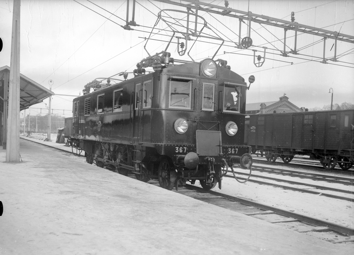 Statens Järnvägar, SJ Dg 367. Gävle - Dala Järnväg, GDJ godsvagn