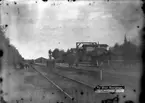 Nytt stationshus byggt 1864. Stationen anlades 1858 och ombyggdes 1862 för att bli fullständig station då Boråsbanan tillkom 1863