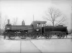 SGGJ K2 1. Leveransfoto. Ånglok på vändskiva. Loket tillverkades av Nohab. Skrotades 1938.