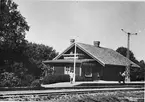 Vykort föreställande Dingelvik järnvägsstation. Hållplats anlagd 1895. Bilden är troligen från början av 1900-talet