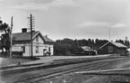 Edsbro järnvägsstation, anlagd av Rimbo - Sunds Järnväg 1897.