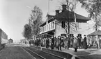 Hedemora station vid 50-årsjubileet.