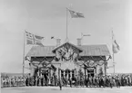 Invigning av MVJ.Stationen togs i bruk 1892.