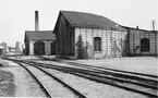 Lokstall vid Visby station.