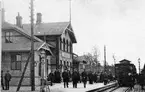 Stationen öppnades 1885. Stationshuset och bangården har tillbyggts, ändrats och utvidgats under årens lopp.