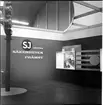 SJ, Statens Järnvägar, marknadsför säkerhetsaspekten vid utställningen i Göteborg 1962.