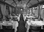 Statens Järnvägar, SJ restaurangvagn. Förmodligen ABo3