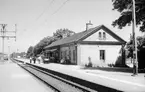 Hästveda station. Järnvägen elektrifierades 1933.
