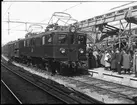 Från invigning av elektrifieringen av linjen Stockholm - Göteborg.
Ellok SJ Ds 104
(Avg. fr. bat.)