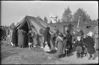 Flyktingar från Finland anländer i Haparanda hösten 1944.