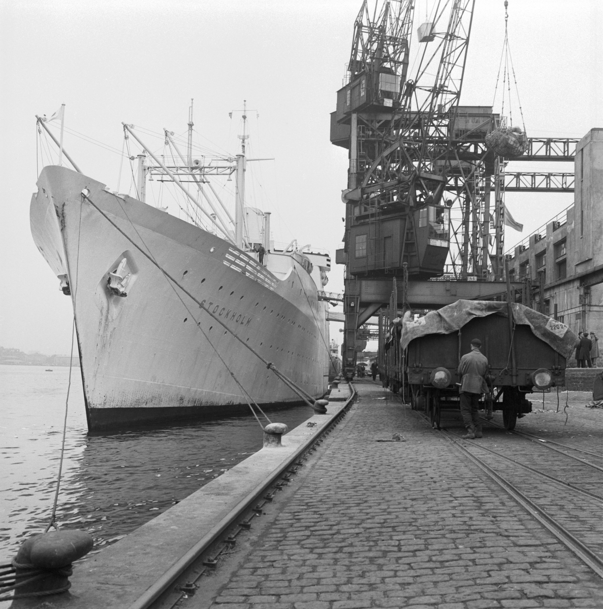 Göteborg. Vagnslaster i Frihamnen.
Stockholm