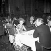 Järnvägsläkarekongressens middag 1958, matsalen Grand hotell.