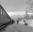 Tåg vid Abisko turiststation