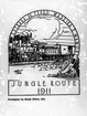Repro för SJ-nytt 2/65. The Jungle Route 1911. 
Estrada de Ferro Madeira E Mamoré. Frontispiece by Meade Bolton 1911.