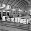 Utställningsskärmar, stora hallen, Stockholm centralstation