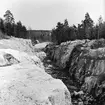 Järnvägsbygge linjen Nykroppa - Hornkullen. Triangelspår.
Riktning mot Nykroppa.