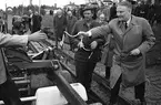 Spårbygge. Den miljonte betongslipersen. Generaldirektör Upmark