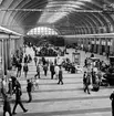 Stora hallen, Stockholm Central. Fotot taget mot södra delen och resturangen.