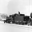 Ånglok tillhörande Statens Järnvägar, SJ E3, någonstans på sträckan mellan Göteborg och Jörlanda.