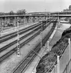 Tomteboda,  bangårdsombyggn.
Karlberg o tunneln, el-arbete.
Broarna är E-4:ans söder och norr gående körfält.