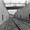 Norra bantorget, bangårdsombyggnad.
Uppfart från tunnel under spåren mot Norra Bantorgets stationshus.