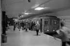 Hagsätra Stockholms Lokaltrafik Tunnelbana. Ändstation för linje T-19.