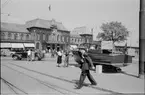 Drottningtorget vid Göteborg Centralstation.