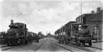 Malmö - Limhamns Järnväg, MLJ,  Limhamn station. MLJ lok3, MLJ lok1.