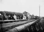 Göteborg-Hallands Järnväg, GHB, GHB SJ VKBa2 lok 8, skrotad 1923, Kållered hållplats.