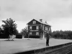 Moshult station. Stationsförman F. Israelsson.