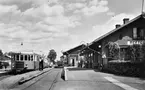 Reftele station. Stationen har bytt namn flera gånger: Ölmestad, Refteled Öfre, Refteled, Reftele