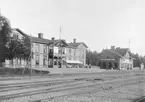 Bergslags Ludvika station och hotell.