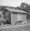 Magasinsbyggnad vid Göta järnvägsstation.