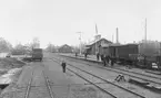 Falun Norra stationshus och bangård.