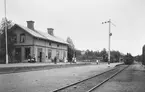 Sågmyra stationshus och bangård.