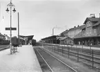 Eskilstuna Central bangård och stationshus.