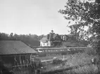 Malmköping godsmagasin, bangård och stationshus.