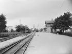 Eskilstuna Södra stationshus och bangård.