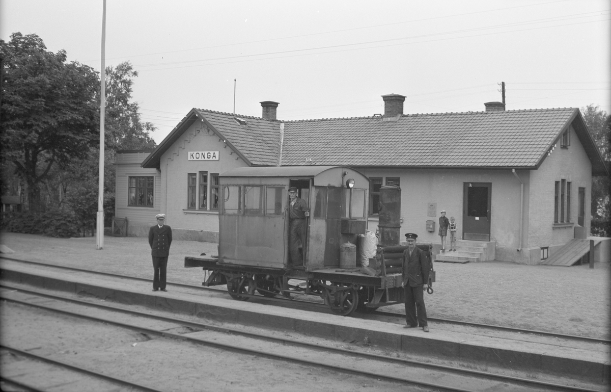 Lok tillhörig Konga bruk
Konga station