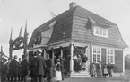 Trankvill station. Trafikplats anlagd 1917. Invigning av järnvägsbanan till Gullaboby.