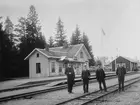 Braås station. Stationsinspektor L. J. Dahl