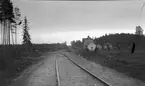 Stationshusbygge. Hållplatsen anlagd 1923.