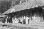 Järnvägsstationen i Graversfors.