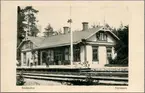 Järnvägsstationen i Strömsbro. Gävle - Ockelbo Järnväg, GOJ.