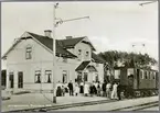 Borensberg järnvägsstation. MÖJ motorvagn 1 