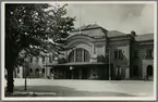 Kristianstad station sedd från gatusidan.