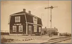 Järnvägsstationen i Listershuvud.