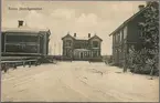 Stationshuset, Sparbanken och Hotellet i Ålem.