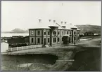 Järnvägsstationen i Östersund 1880.